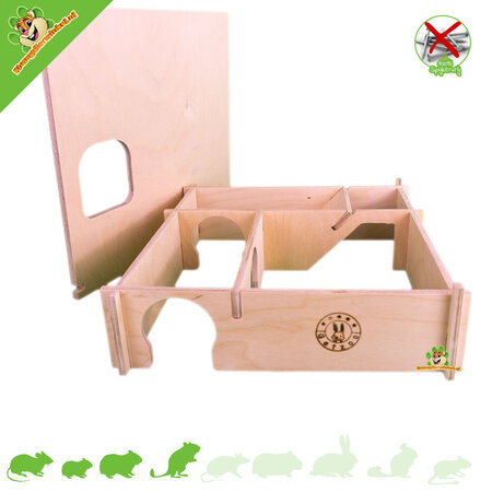 Getzoo Multi-room house Nail-free Xena 29 cm for rodents!