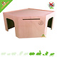 Getzoo Houten Cavia Hoekhuis 35 cm met 2 ingangen