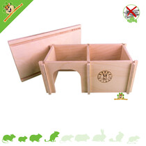 Wooden Multi-Room House Gold Hamster 23 cm