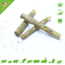 Hemp Sticks with Seeds and Leaves