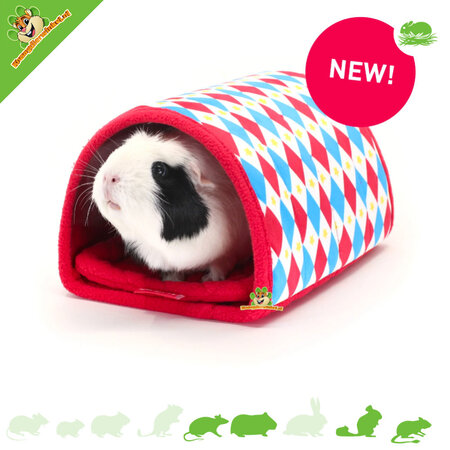 HayPigs ¡Túnel Arlequín 24 cm para Roedores!