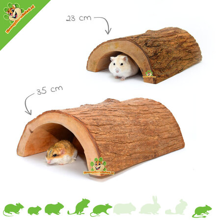 Tunnel d'écorce d'arbre pour rongeurs !