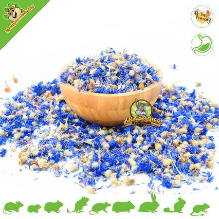 Gedroogde Korenbloem Blauw 40 gram voor Knaagdieren & Konijnen!