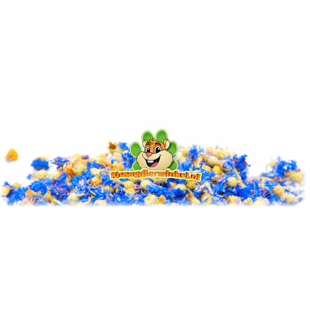 Gedroogde Korenbloem Blauw 40 gram voor Knaagdieren & Konijnen!
