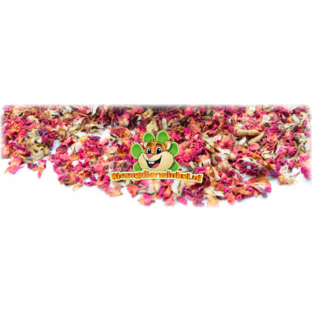 Getrocknete rote Rosenblüten für Nagetiere und Kaninchen!