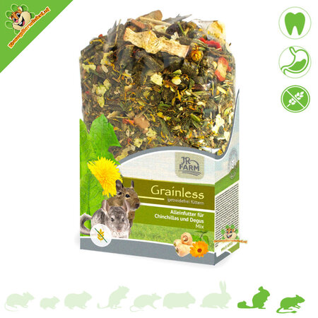 JR Farm Grainless Mix Chinchillavoer & Degoevoer