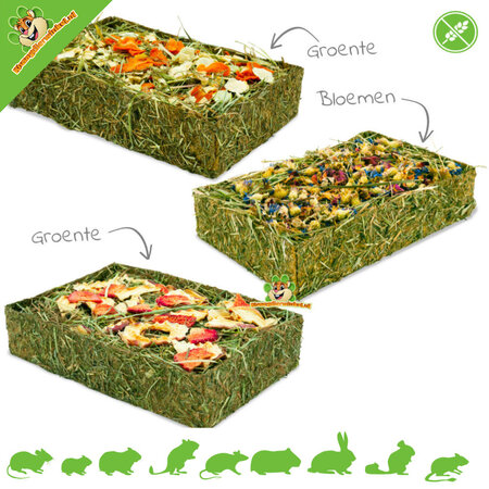 JR Farm ¡Comedero de heno sin cereales para roedores y conejos!