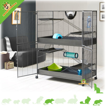 Savic Rodent cage Suite Royale XL Anthracite 115 x 67.5 x 153 cm