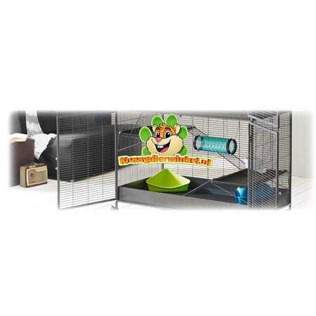 Savic Knaagdierkooi Suite Royale XL Antraciet 115 x  67.5 x 155,5 cm