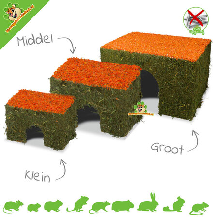 JR Farm Hay House Wortel for Rodents & Rabbits