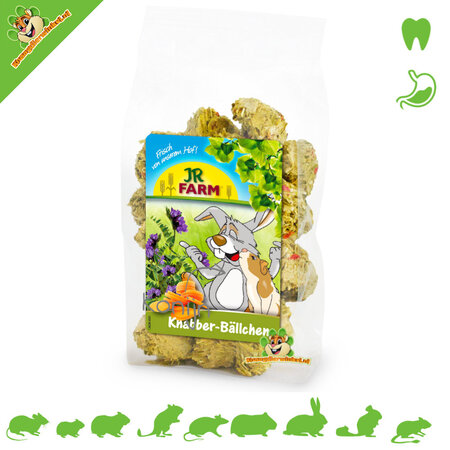 JR Farm Wortel & Luzerne (Alfalfa) Balletjes 150 gram