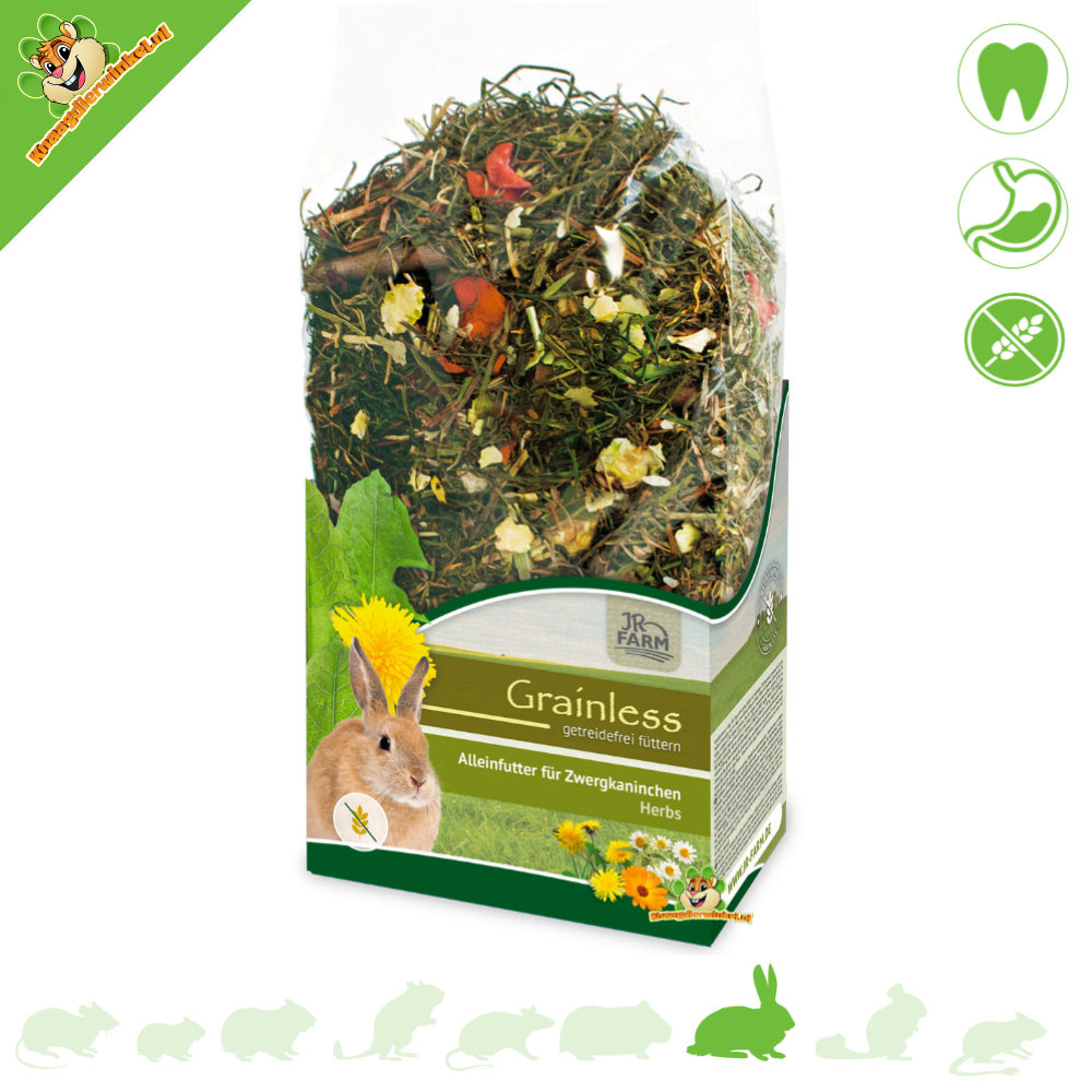 JR Farm Grainless Kruiden Konijn 400 gram