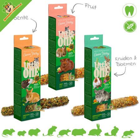 Mealberry Little One Green Valley Pałeczki bez zbóż dla gryzoni i królików