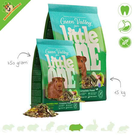 Mealberry Little One Green Valley – grain-free guinea pig food with herbs