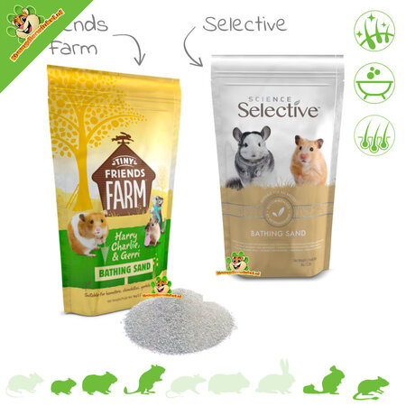 Supreme Sable de bain pour rongeurs et chinchillas