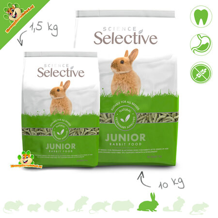 Supreme Supreme Selective Rabbit Junior rabbit food – all-in-one pellets for young rabbits (1.5 kg)