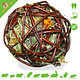 JR Farm Willow Ball Mountain Meadow Hay & Marigold Foraging Toy