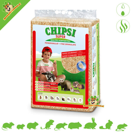 Chipsi Granulado de fibra de madera súper resistente 3,4 kg