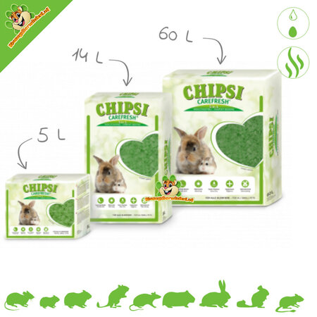 Chipsi Carefresh Cobertor de suelo verde bosque