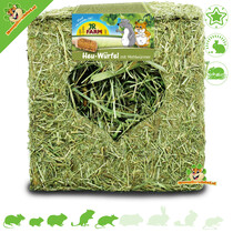 Foraging Cube with Hay & Mealworms 12 cm