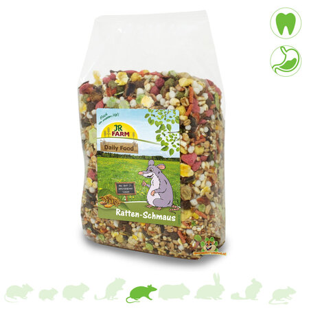 JR Farm Alimento para ratas Rat Schmaus de 2,5 kg para ratas enanas y ratas domésticas.