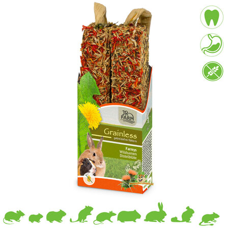 JR Farm Grainless Farmys Wild Thistle Flower Sticks