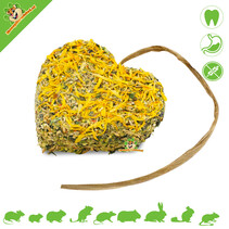 Corazón de hierbas y flores sin cereales