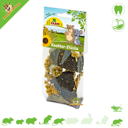 JR Farm Nibble Pieces Sonnenblumen-, Perlhirse- und Büschelhirse