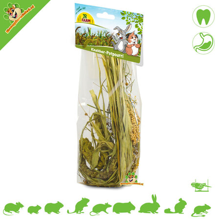JR Farm Knabber-Potpourri-Ernte für Nagetiere und Vögel