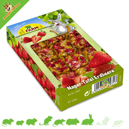 JR Farm Bloc de fraises 125 grammes
