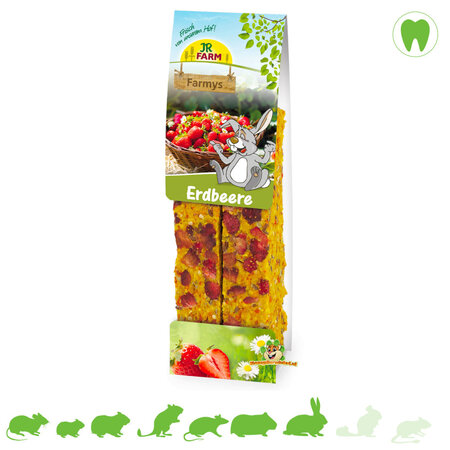 JR Farm Farmys Aardbei Sticks 160 gram