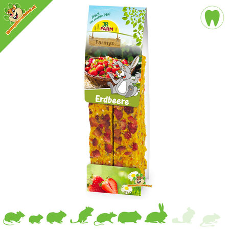 JR Farm Farmys Aardbei Sticks 160 gram