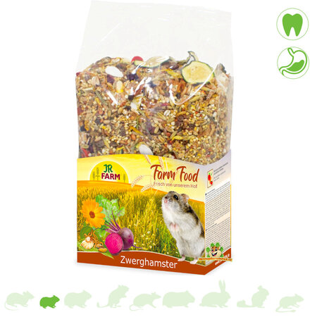 JR Farm Alimento de granja para hámster enano adulto, 500 gramos.