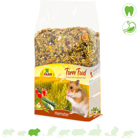 JR Farm Alimento para hámster adulto de granja, 500 gramos.