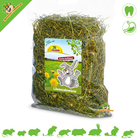 JR Farm Siano łąkowe z mniszka lekarskiego 500 gramów dla gryzoni i królików!