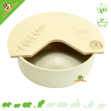 Getzoo Bac à sable en bois pour hamster, feuille de 25 cm