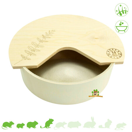 Getzoo Plaque de bois pour bac à sable Hamsterscaping 25 cm