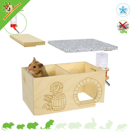 ʄʋʀɬɨɴɡ Graniet Meerkamer Huis Goldi SMALL