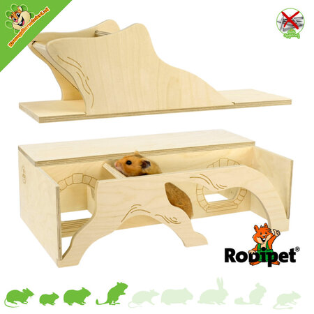 Rodipet Hamsterscaping Goldi Watchbox para roedores!
