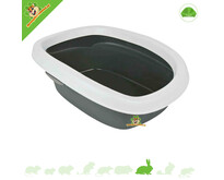 Retrete para conejos con borde de 43 cm