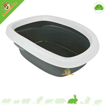 Retrete para conejos con borde de 43 cm