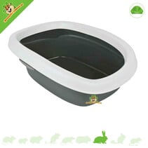 Retrete para conejos con borde de 43 cm
