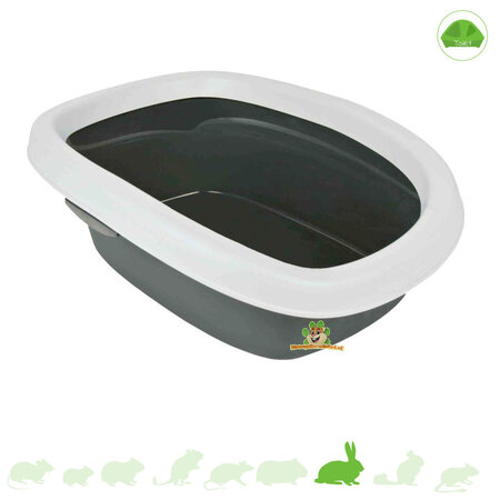 Trixie Toilette pour lapin avec rebord 43 cm