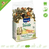 Aliment sans céréales Nature Dinner pour cobayes, saveur jardin potager, 600 grammes