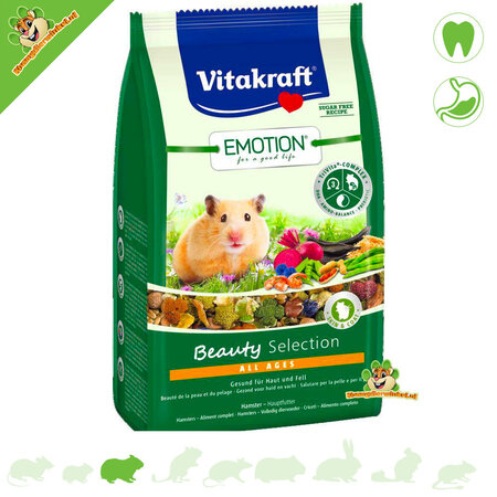 Vitakraft Aliment pour hamster Emotion Beauty Selection 600 grammes