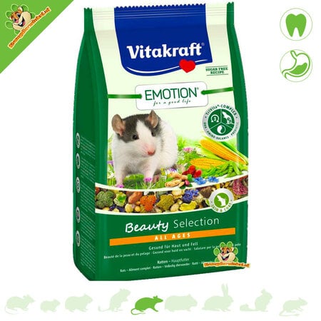 Vitakraft Emotion Beauty Selection Nourriture pour rats 600 grammes