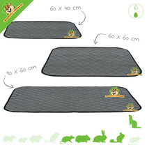 Alfombrilla lavable para orinar, color gris.