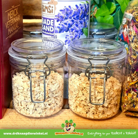 Knaagdierwinkel® ¡Tarro Weck de 500 ml para roedores y conejos!