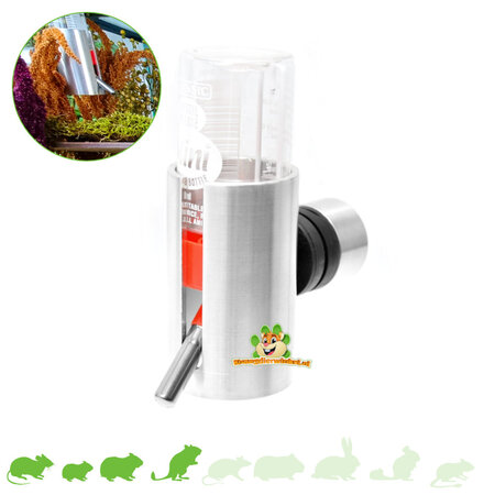 Knaagdierwinkel® Trinkflaschenhalter aus Aluminium für Nagetiere!