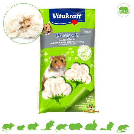 Vitakraft Matériau de nidification doux et rêveur, coton
